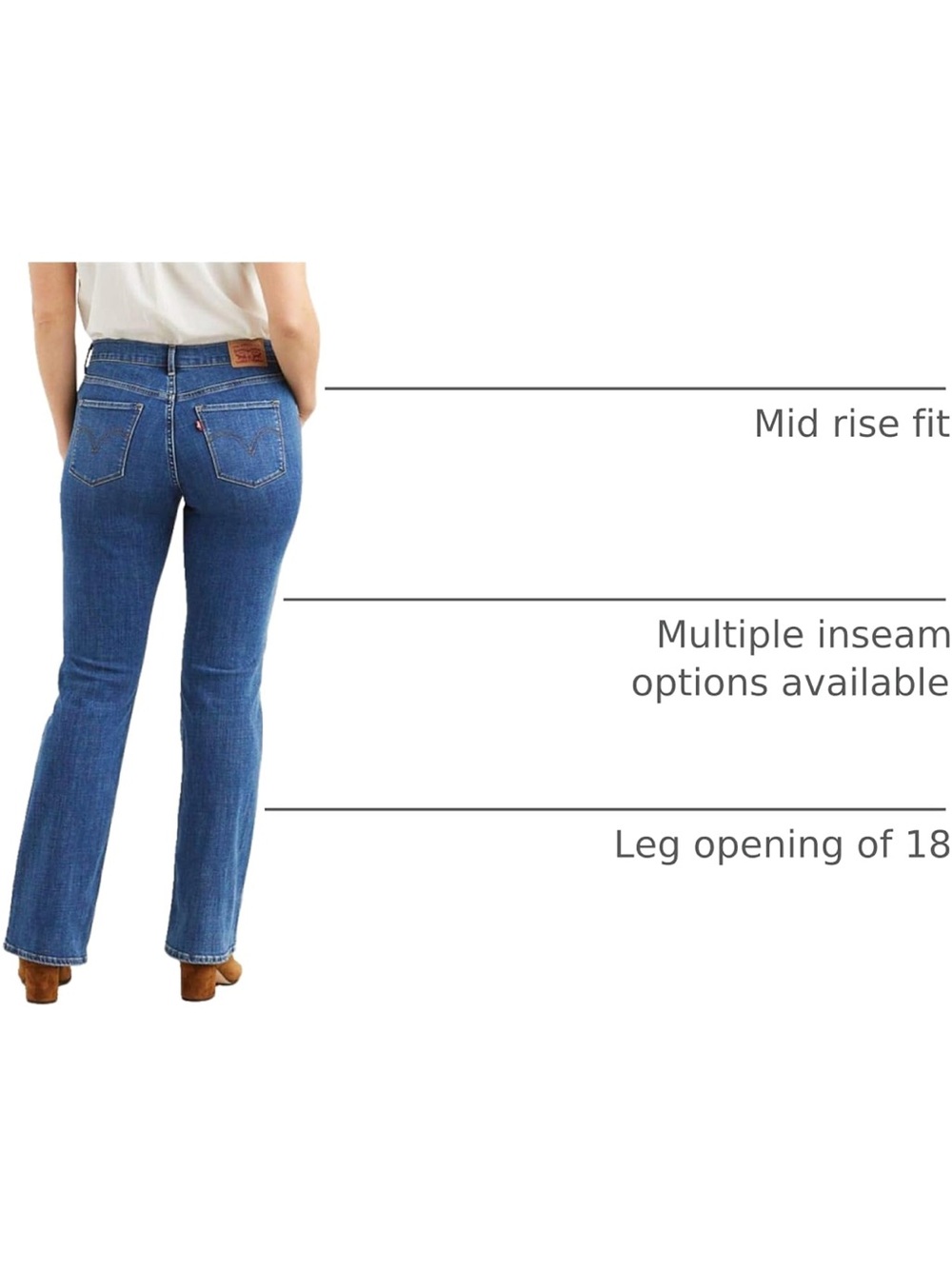 Levi's Women's Bootcut Jeans - Indigo Blue
